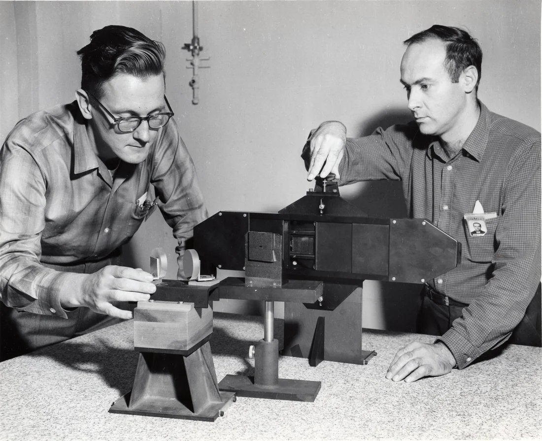 Visual for this record: Leith and Upatnieks needed a laser to reconstruct their 1962 hologram