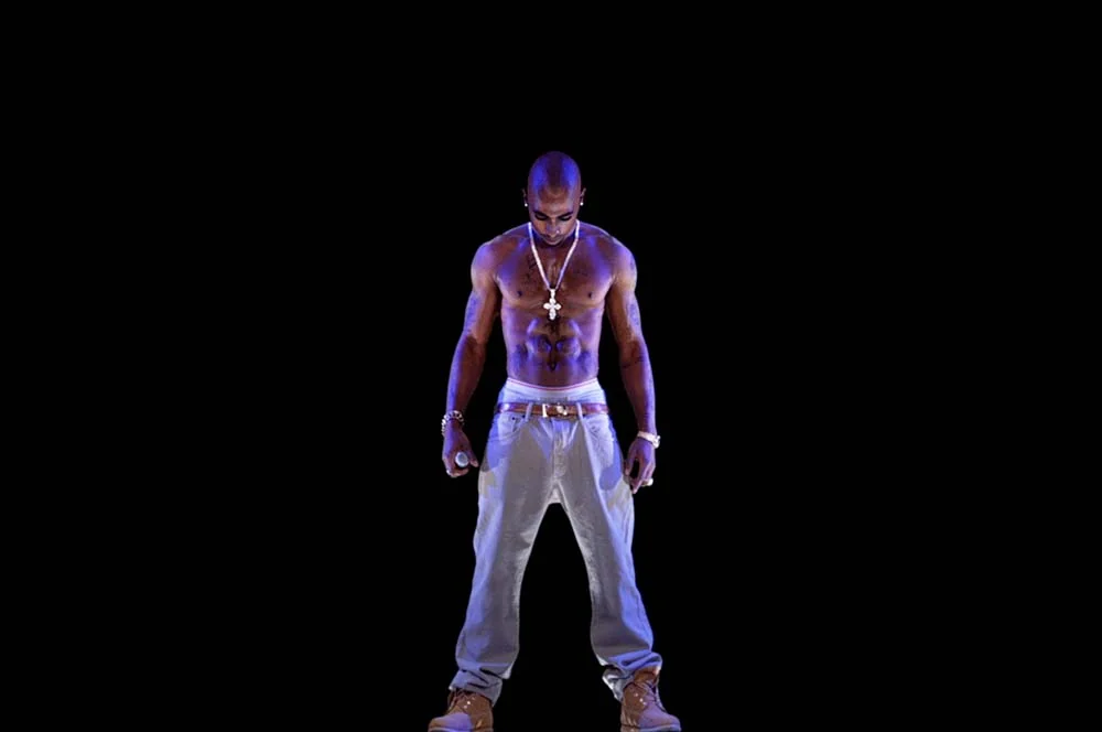 Visual published with the cited source for this record: The 2012 Coachella Tupac was a projection, not a hologram